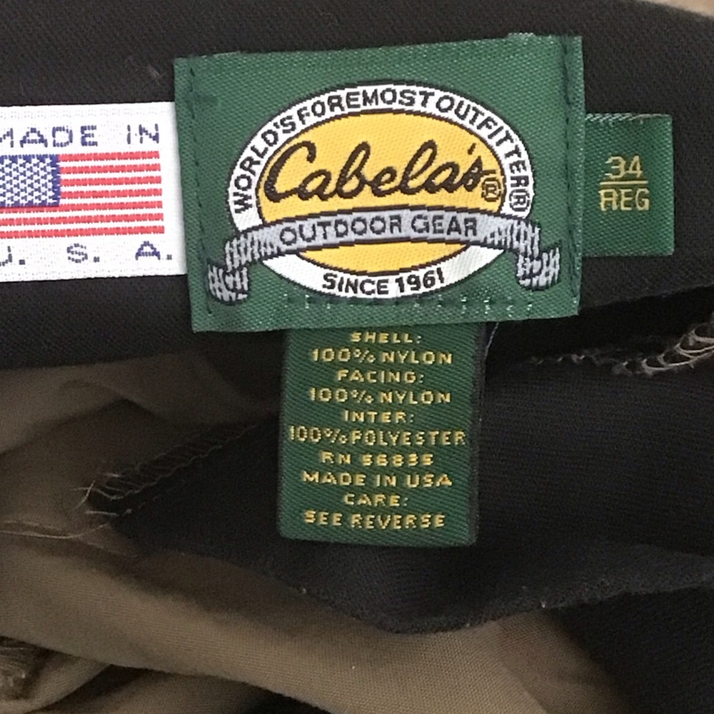 Cabala’s outdoor Game & Fishing  Two-Tone pants . Size 34 Regular - Picture 4 of 9